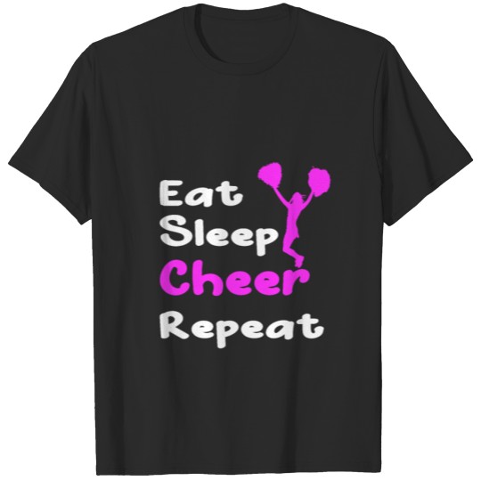 Discover Eat sleep Cheer repeat T-shirt