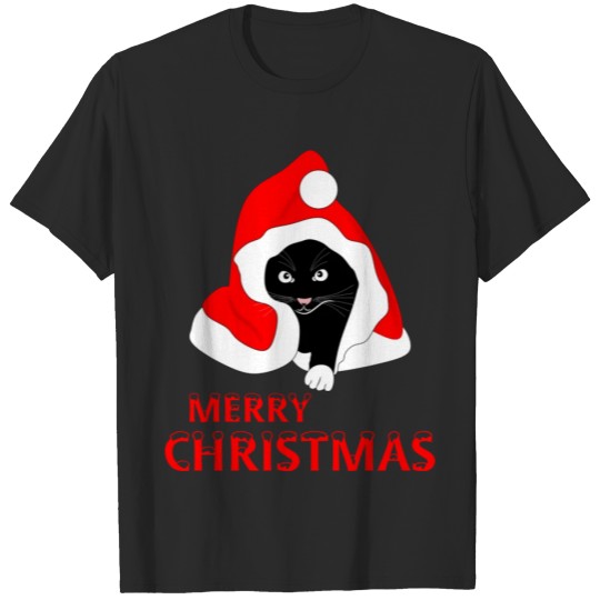 Discover Santa's Christmas Cat T-shirt