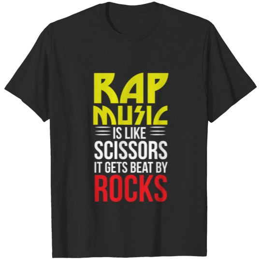 Discover Funny Rap Gets Beat By Rocks Rap Lovers gift T-shirt