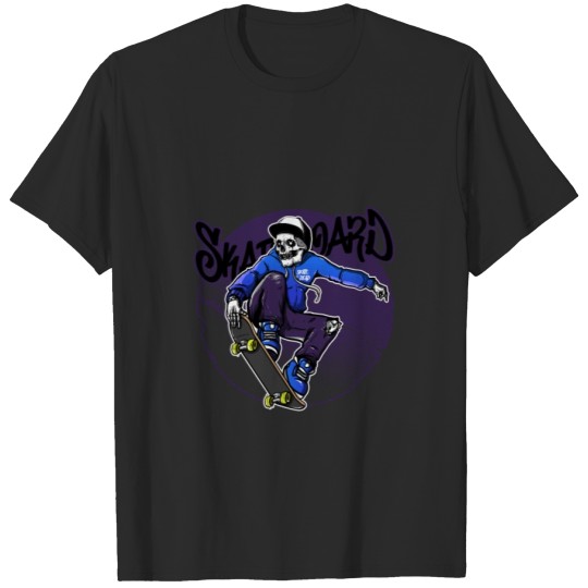 Discover Skeleton Skating in the night T-shirt