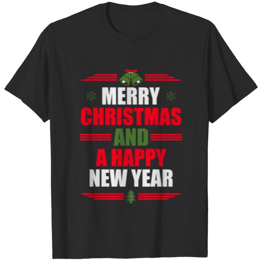 Discover MERRY CHRISTMAS AND A HAPPY NEW YEAR T-shirt