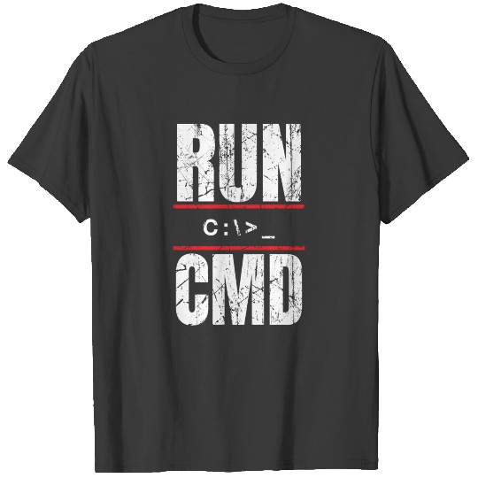 Discover CMD prompt command funny nerd shirt T-shirt