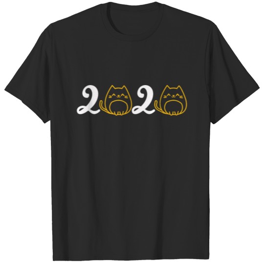 Discover Cat New Year Day Kitten Miau New Year's Eve T-shirt