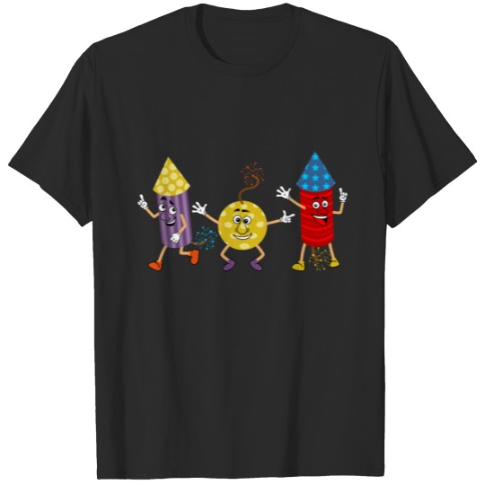 Discover Happy New Year Cute Firework Happy gift for men T-shirt