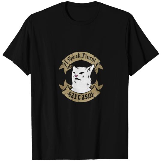 I speak fluent sarcasm - confused cat meme T-shirt