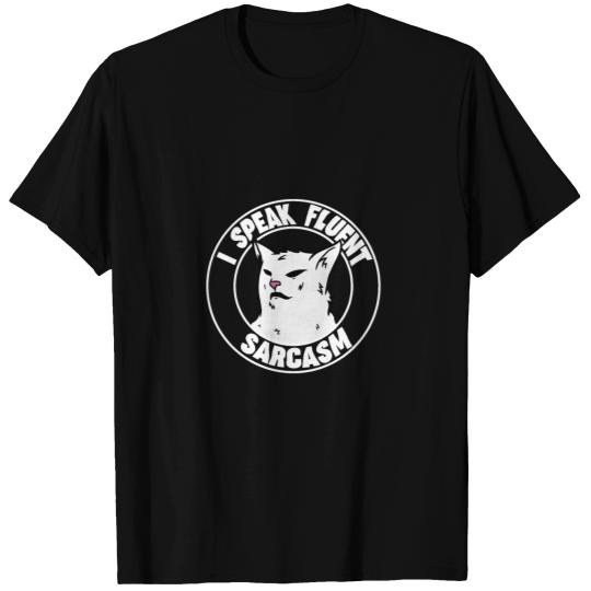 I speak fluent sarcasm - confused cat meme T-shirt