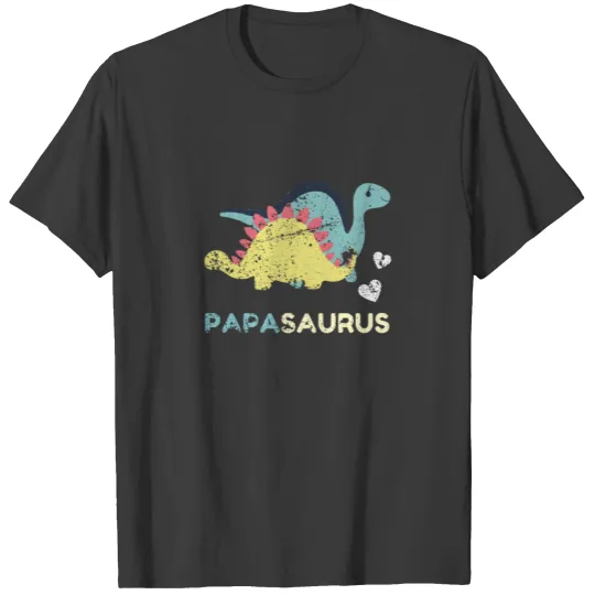 Papasaurus coole Geschenkidee für werdende Väter T-shirt