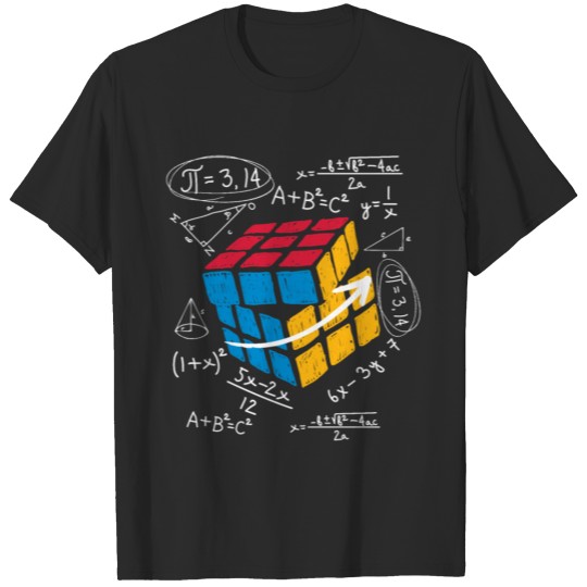 Cool Math Rubix Cube Shirt Funny Rubik Cube Math T-shirt