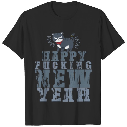 Discover Happy Fucking New Year 2020 Holiday Gift T-shirt