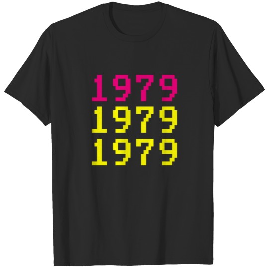 Discover Retro 1979 Text 40th Birthday Classic T-shirt