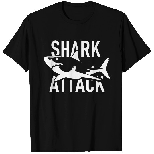 Shark Attack - Diver - Swimmer - Beach - Summer T-shirt