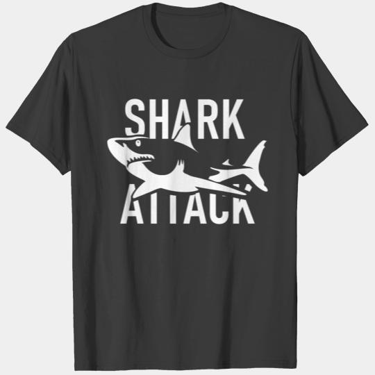 Shark Attack - Diver - Swimmer - Beach - Summer T-shirt