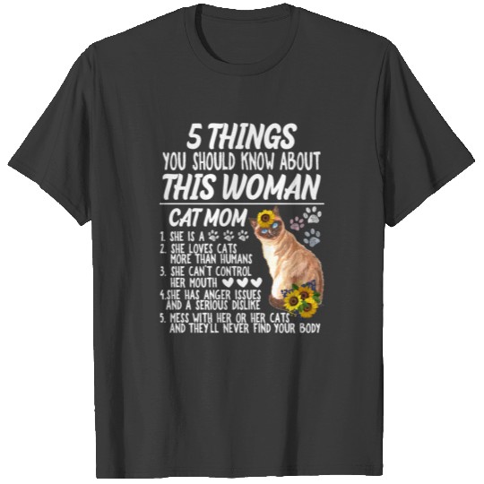 5 Things You Should Know About This Woman Cat Mom T-shirt