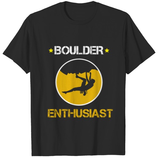 Discover Boulder Enthusiast Rock Mountain Climber T-shirt