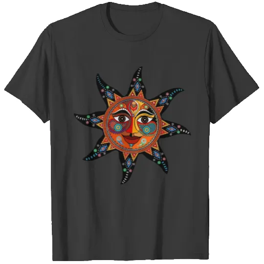 Sun Mandala Black T-shirt