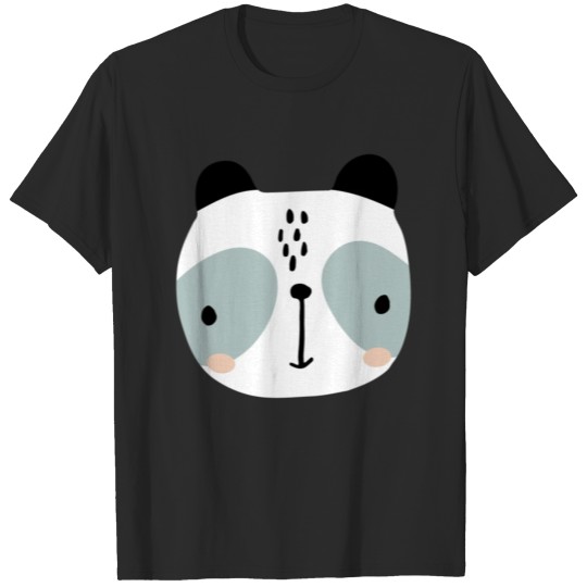 Discover Panda Head Illustration T-shirt