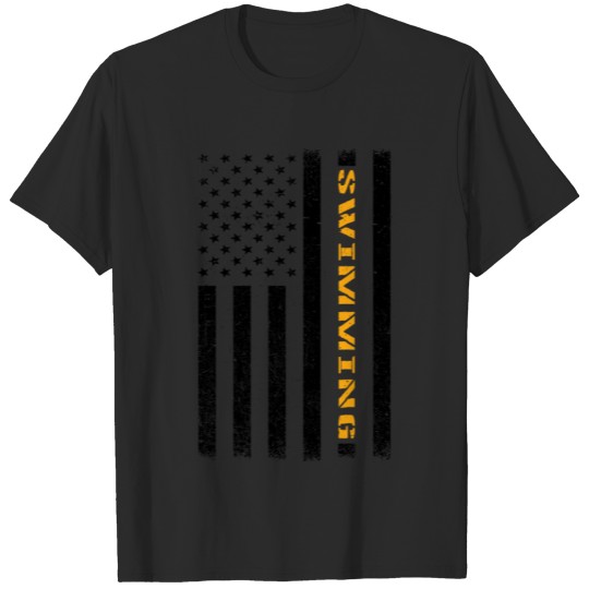 Discover American Swimmer bw T-shirt