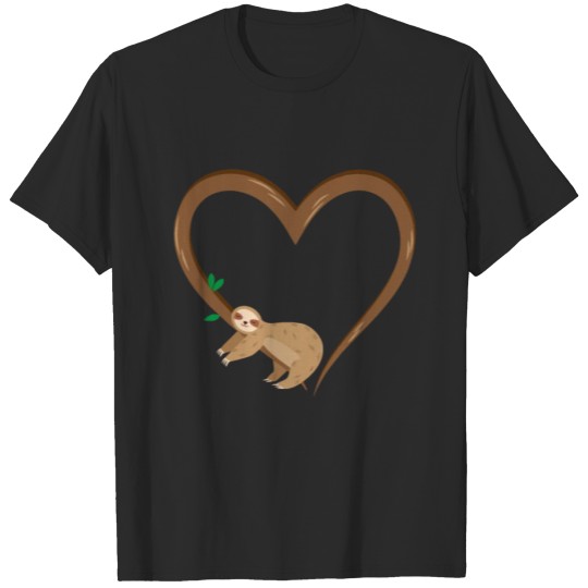 Discover Sloth Valentines Girls Women Sloths T-shirt