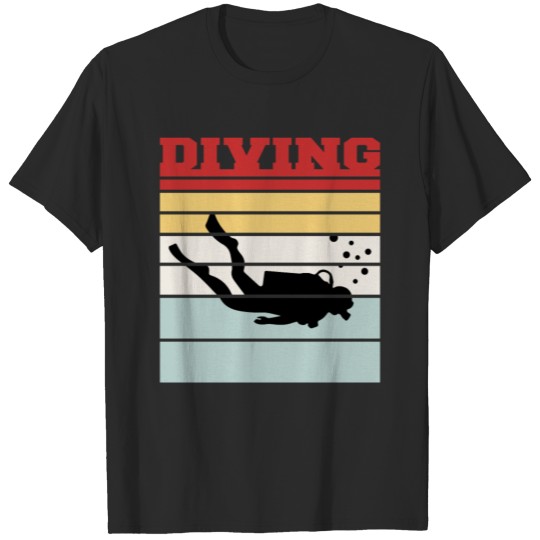Discover Retro Diving Team Tee T-shirt