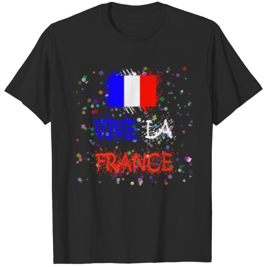 Discover Vive la France Gift confetti gift T-shirt