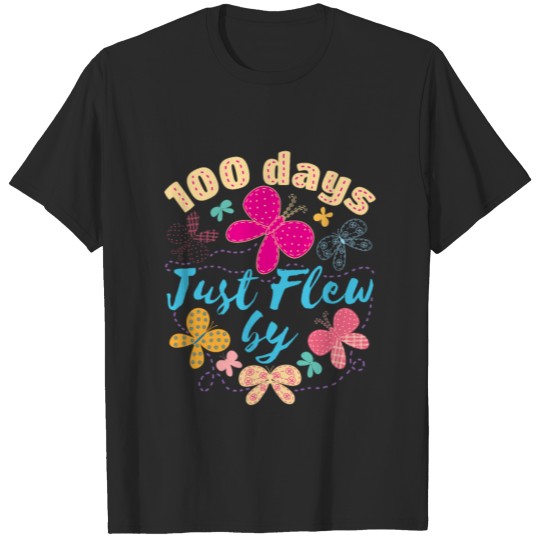 Discover 100 Days of School Butterfly T-shirt