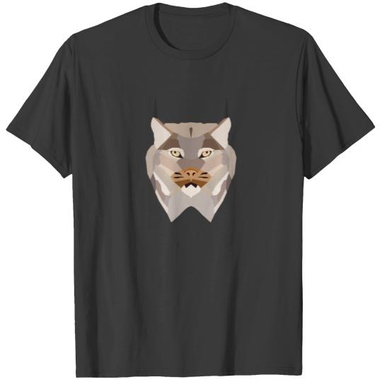 Geometric Lynx Cute Animals T-shirt