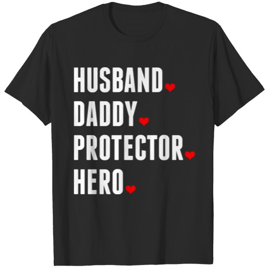 Discover Husband Daddy Protector Hero Tshirt T-shirt