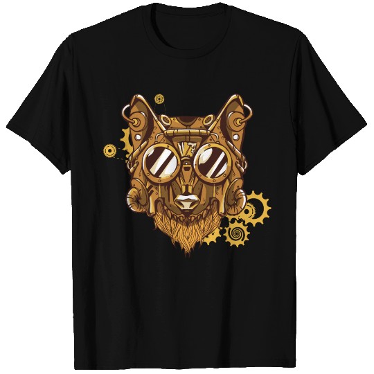 Steampunk Vintage Victorian Wolf T-shirt