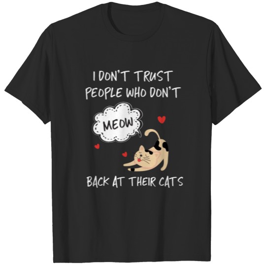 Discover I dont trust people - Funny cat design T-shirt