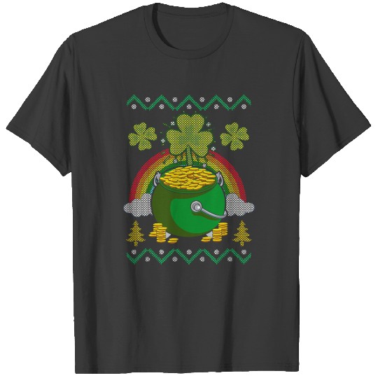 St Patricks Day Pot Of Gold Ugly Sweater T-shirt