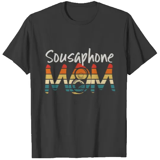 Sousaphone - Funny Retro Marching Band Mom T-shirt