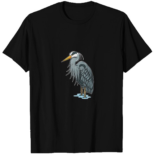 Great Blue Heron Birding Bird Crane Animal Gift T-shirt