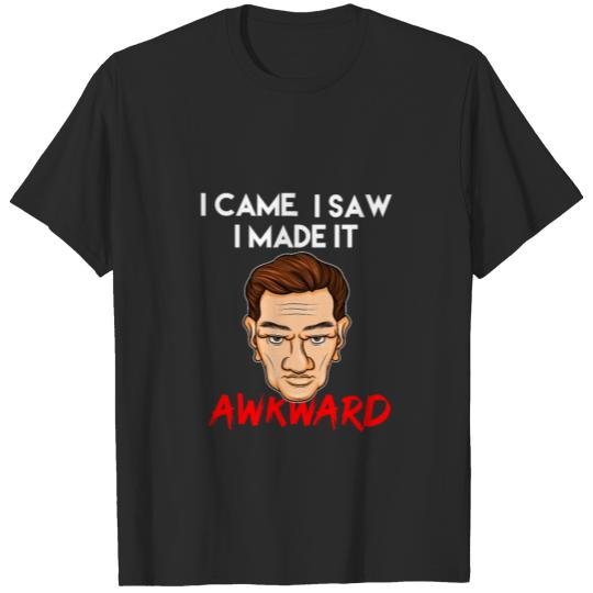 Discover made it Awkward Introvert Cäsar Nerd Anxiety Gift T-shirt