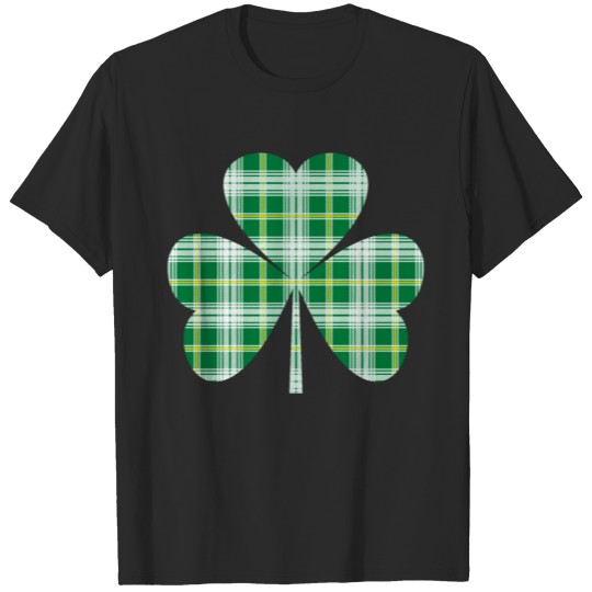 Discover St Patrick's Irish Tartan Shamrock T-shirt