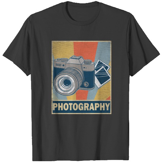 Colourful retro vintage photography hobby gift T-shirt