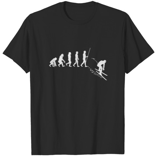 Discover Funny Ski Evolution Winter Sports Gift T-shirt