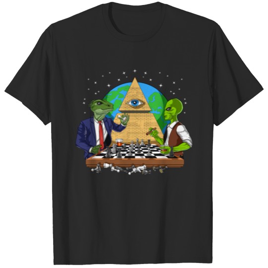 Discover Alien Illuminati Chess T-shirt