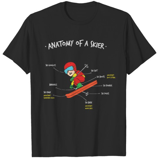 Discover Anatomy a skier T-shirt