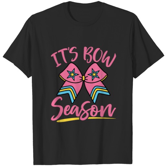 Discover It's Bow Season Cheer Cheerleading T-shirt