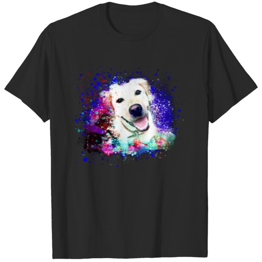 Discover Labrador,dog, golden retriver,Illustration, paint T-shirt