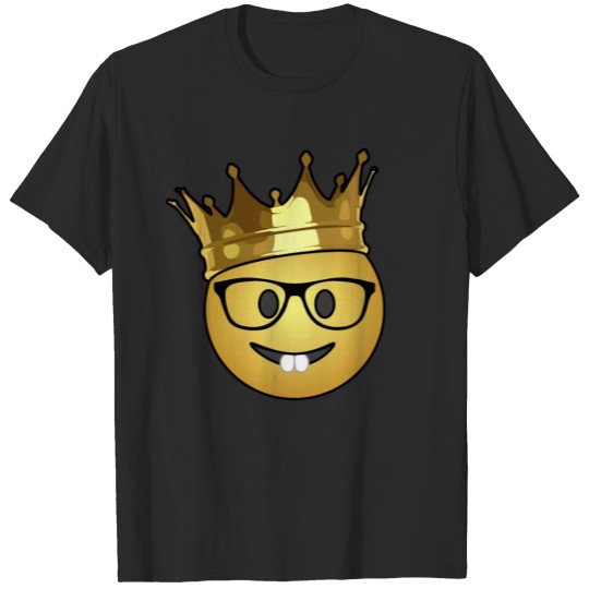 Discover Being a nerd is king - geek with a crown T-shirt