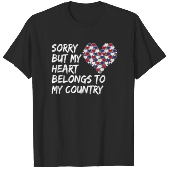Discover Heart Belongs to My Country USA Lover Valentine T-shirt