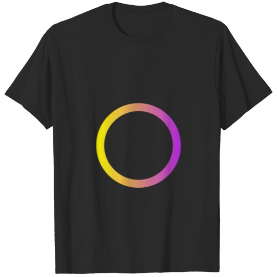 Discover Purple Yellow Open Circle T-shirt
