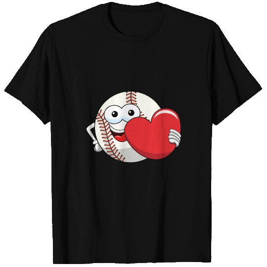 Baseball Heart Player Sports Gift T-shirt