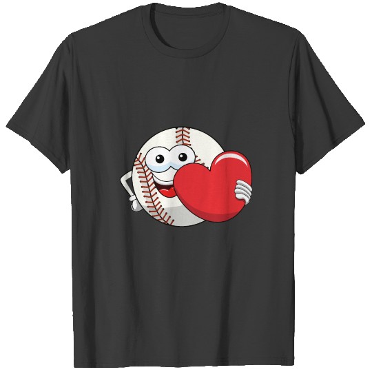 Baseball Heart Player Sports Gift T-shirt