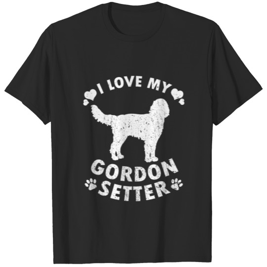 Discover I Love My Gordon Setter Puppy Dog Owner Gift Idea T-shirt