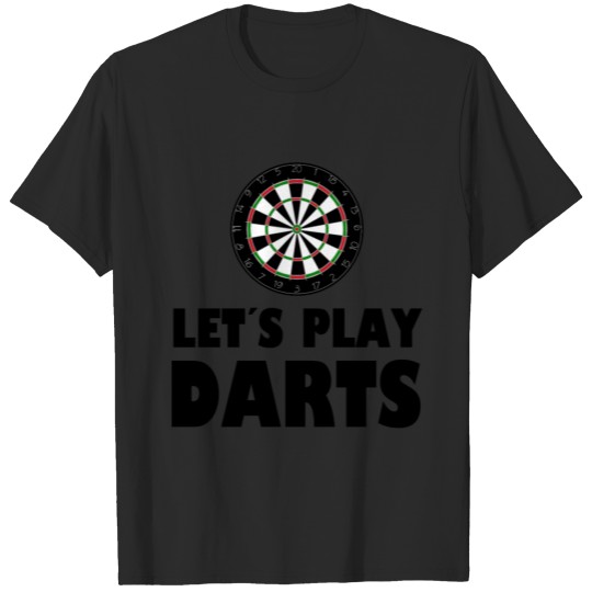Discover Let´s play Darts - Dart - Sport - Bulls Eye - Pub T-shirt