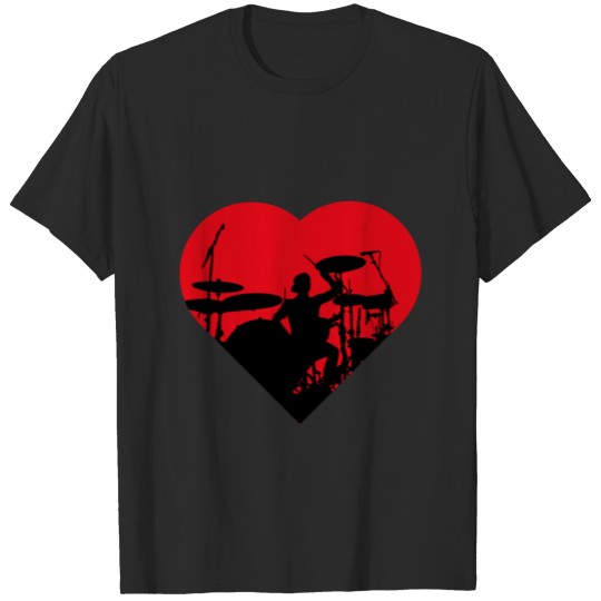 Drummer Valentine's Day T-shirt