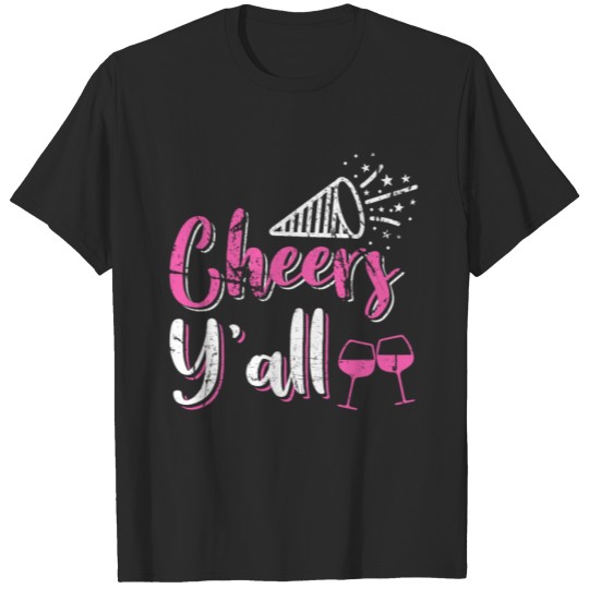 Discover Cheers Y'all 2020 New Years Wine Lover product T-shirt