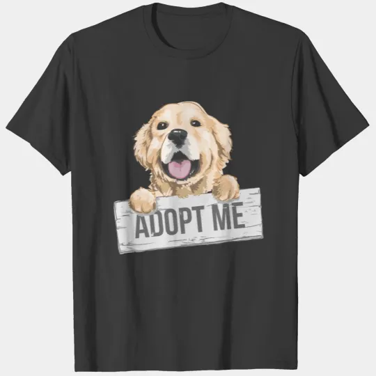 Adopt Me Golden Retriever Puppy Cute Dog T-shirt